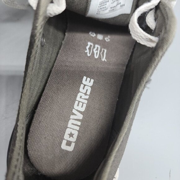 Converse All Star Grey Unisex Sneakers Shoes Low Tops Leather Mens 5 Women’s 7 - Picture 7 of 8